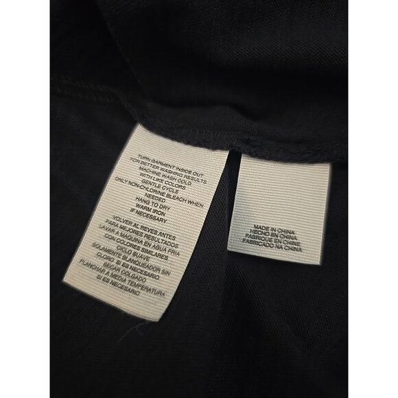 Rachel Roy Women V-Neck T Shirt Cold Zip Open Cold Shoulders Black Large Sexy - Picture 13 of 14